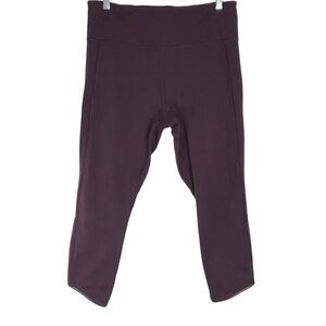 Lululemon Cropped Calf-Length Sheer Panel Leggings Size 10